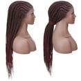 thumbnail image 6 of SEGO 30" Realistic Hand Braided Synthetic Braiding Hair Lace Front Wigs with Baby Hair for Women Cornrow Wig Twist Box Braided Wigs, 6 of 9