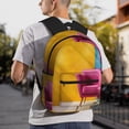 thumbnail image 6 of Easygdp Bright Pink Chair Casual Laptop Backpack, Backpack for School, Travel, Business, 6 of 6