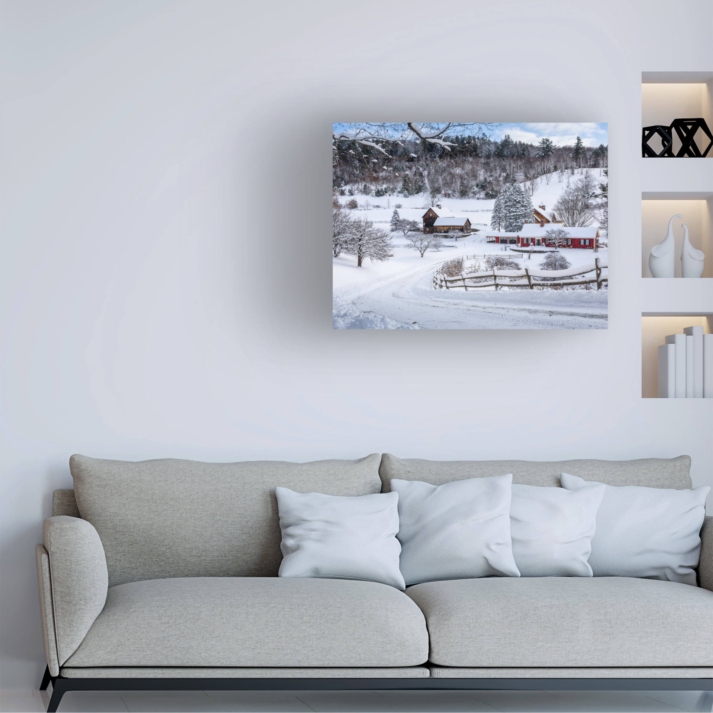 Brenda Petrella Photography LLC 'Winter in Vermont' Canvas Art