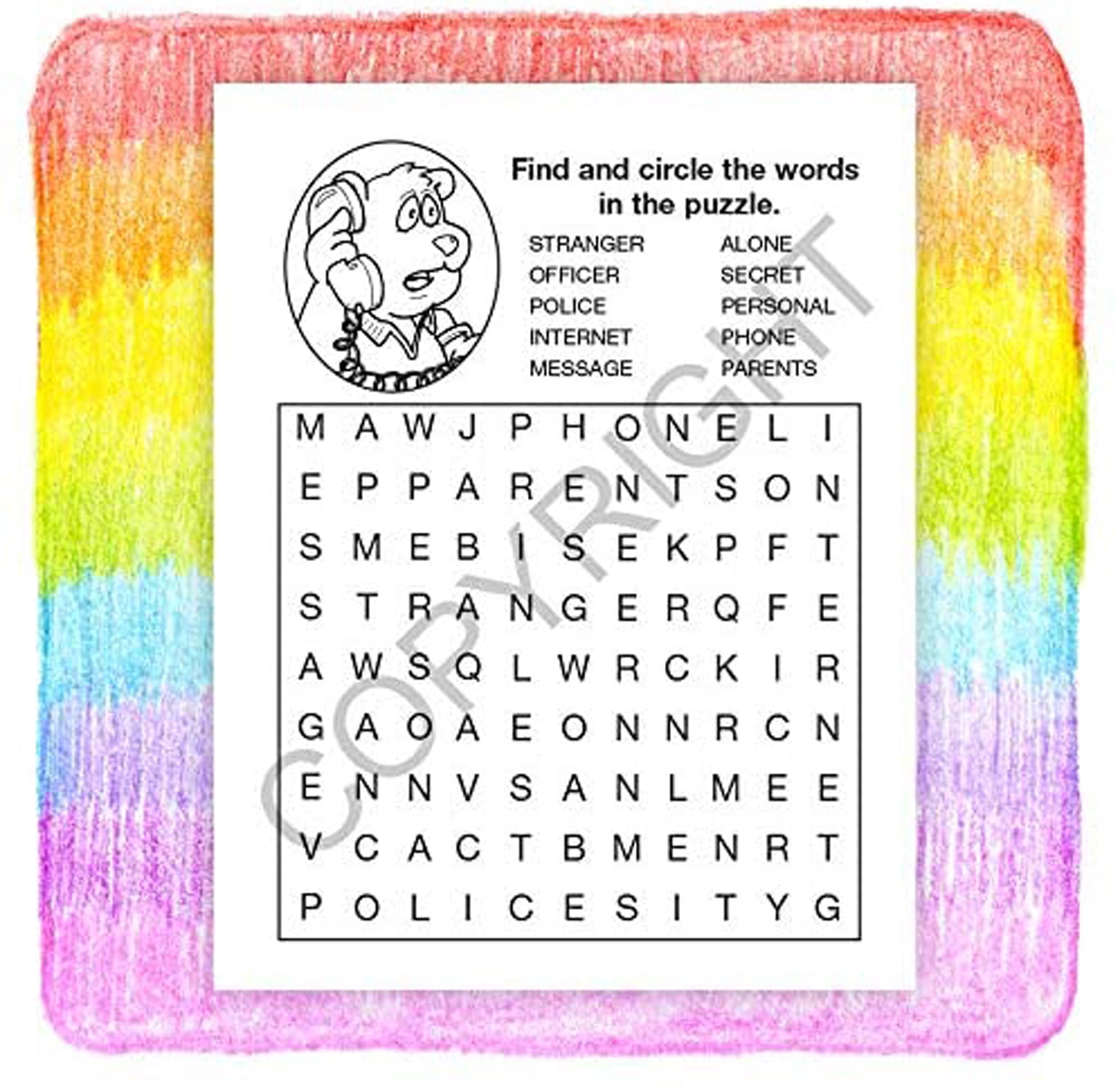 ZoCo: 25 Pack - Be Smart, Say No to Strangers Kid's Educational Coloring & Activity Books