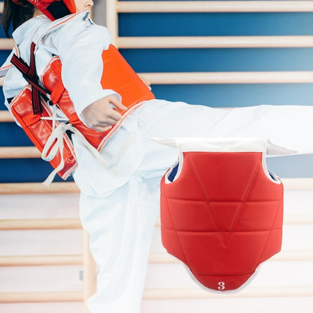 FIVING Reversible Boxing Body Protector – MMA Muay Thai Chest Guard, Heavy Duty Punching Shield For Sparring