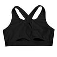 thumbnail image 4 of Ocealan Girls Crisscross Back Sports Bra Gymnastics Dance Sports Crop Top Yoga Shirts Black 10, 4 of 5