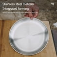 thumbnail image 6 of Yucurem Stainless Steel Plates Metal Dinner Dishes for Outdoor Camping Camping Kitchen Utensils (silver), 6 of 8