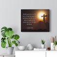 thumbnail image 2 of Scripture Walls 1 John 3:16 Love Of God Bible Verse Canvas Christian Wall Art Ready to Hang Unframed, 2 of 5