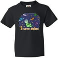 thumbnail image 3 of Inktastic I Love Space Cute Dinos and Planets Youth T-Shirt, 3 of 5