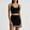 Black, variant on Women's Tennis Skirt Suit High Waisted Stretchy Flared Skort Casual Athletic Activewear Versatile Outfit for Sports