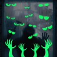 thumbnail image 4 of Pegatinas de Halloween que brillan en la oscuridad, ojos fantasma, manos, pegatinas de decoración de fiesta, decoración Interior de fiesta, pegatinas de ventana, 4 of 4
