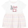 thumbnail image 3 of Inktastic My 1st Easter Cuddly Pink Bunny Girls Baby Dress, 3 of 5