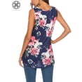 thumbnail image 4 of Luxtrada Plus Size Women Floral Tank Tops Summer Boho Top Vest Oversized Loose Sleeveless Tee Shirts Blouses S-2XL, 4 of 8