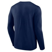Mens Navy Seattle Mariners Mountains Long Sleeve T-Shirt