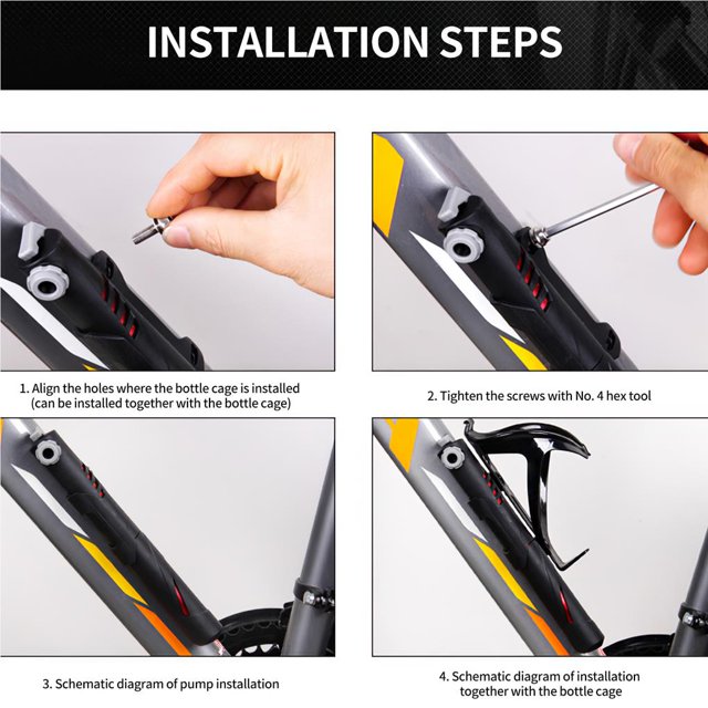 Wheel Air Inflator Portable Manual High Pressure Inflating Air Pump Aluminum Alloy Quick Efficient Air Inflator Telescopic Air Inflating Machine