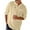 Khaki, variant on IROINNID Henley Shirts for Men Cotton Comfy Solid Button Long Sleeve Shirt Blouse Tops ,Khaki