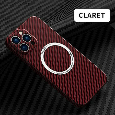 Carbon Fiber Magsafe Magnetic Wireless Charging Case For Iphone 13 12