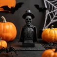 thumbnail image 5 of Tuvgenk Night Lights LED Lamp Skeleton Resin Autumn Halloween Decor Gifts Black Bedside Touch Lamp for Porches Yards Gardens Lawn, 5 of 6
