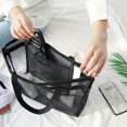thumbnail image 4 of Bolsos de malla para mujer Bolso de hombro grande para compras en la playa (negro) Likrtyny  multifunción de oficina, 4 of 8