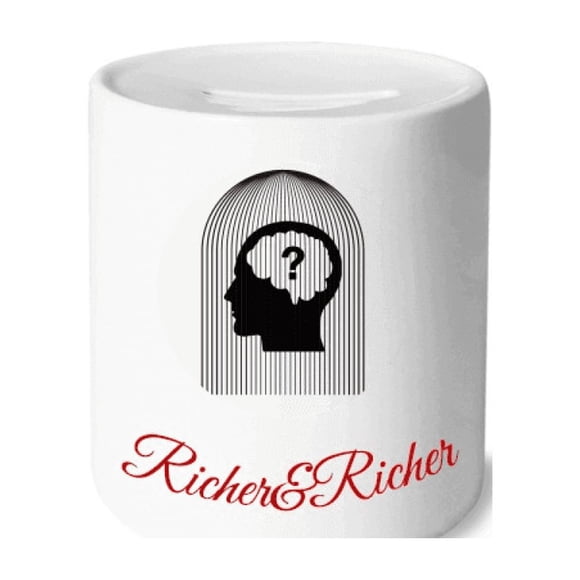 Confinement Pensée Emprisonnement Riche et Riche Boîte d'Épargne Bancaire