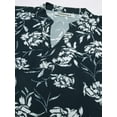 thumbnail image 4 of Moomaya Printed V-Neck Long Tops For Women, Short Sleeve Regular Fit Shirt, 4 of 8