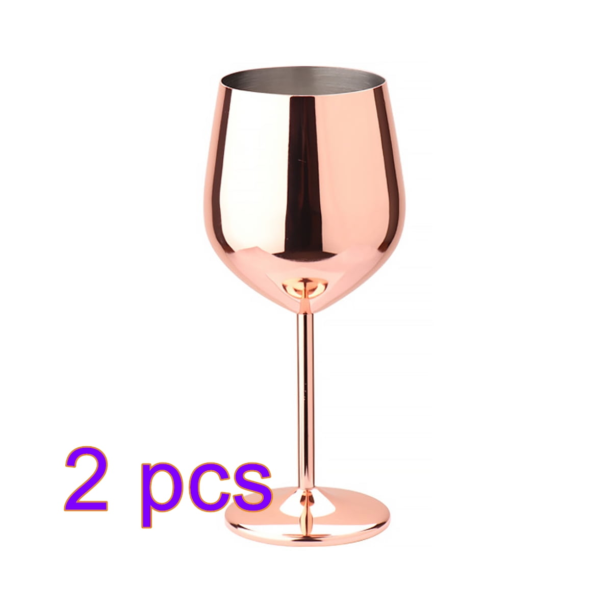 CW_ KQ_ 500ml Stainless Steel Red Wine Glass Goblets Bar Party Drink Champag GC 