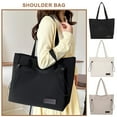 thumbnail image 4 of Women Nylon Shoulder Bag Versatile Large Tote Bag Lightweight Top Handle Bag Multi Pocket Handbag Commuting Bag, 4 of 5