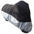 thumbnail image 2 of Covered Living High Quality Heavy Duty Motorcycle cover (XL) with cable & lock. Fits up to 94" length Medium cruiser, Large sport bike, 2 of 5