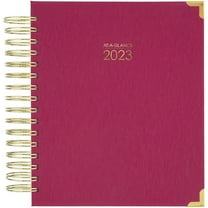 AT-A-GLANCE Harmony 2023 Hardcover Daily Monthly Planner Berry Medium 7 x 8 34 -
