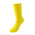 thumbnail image 4 of Thermal Boot Socks for Women Thick Warm Winter Crew Socks Full Cushioned - Gifts for Women Yellow Free, 4 of 4