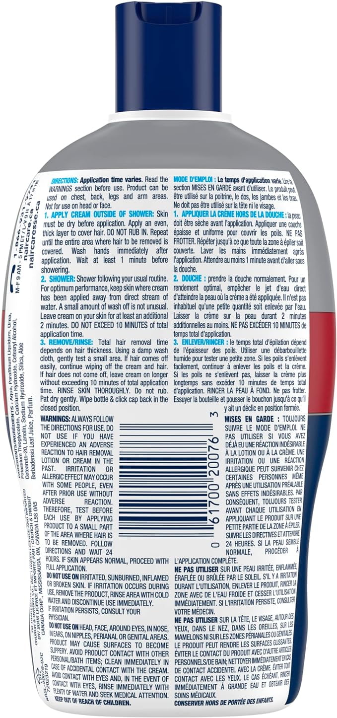 Nair Crème Formule Douce Pour Peau Sensible Avec Huile D’Amande Douce Hydratante Et Huile Pour Bébé Adoucissante, 200ml 200 ml
