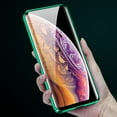 thumbnail image 2 of Double-side Tempered Glass Metal Magnetic Phone Case Cover for  11 Pro Max, 2 of 10
