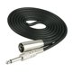 thumbnail image 5 of Cable de micrófono estéreo de 3 pines a conector jack mono macho de 1/4'' y 6,35 mm, color negro 1m, 5 of 9