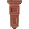 thumbnail image 2 of Ekena Millwork 6"W x 6 3/4"D x 12"H Large Reyes Wood Vintage Decor Corbel, Salvage Red, 2 of 6