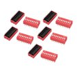 thumbnail image 4 of 10pcs DIP Switch 2 Row 16 Terminals 8 Positions Sliding Switch 2.54mm Pitch, 4 of 4
