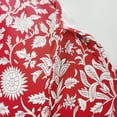 thumbnail image 5 of Women Fashion Dress Boho Print V Neck Strap Loose Half Sleeve Long Casual Holiday Dress Red L, 5 of 5