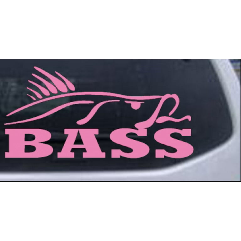 Bass Fishing Decal Car or Truck Window Decal Sticker