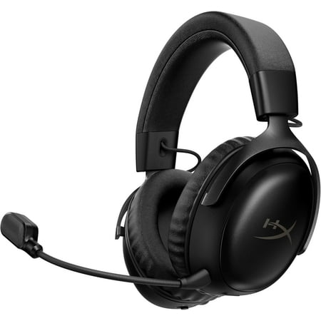 Cloud III S – Wireless Gaming Headset for Multi-Platform, 2.4GHz, Bluetooth, Battery Life up to 120 Hours 2.4GHz / 200 Hours Bluetooth, 53mm Angled Drivers, Detachable Mic – Black