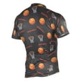 thumbnail image 2 of joogoo Basketball Pattern Men's Cycling Jerseys Mountain Bike Short Sleeve Tops XL, 2 of 7