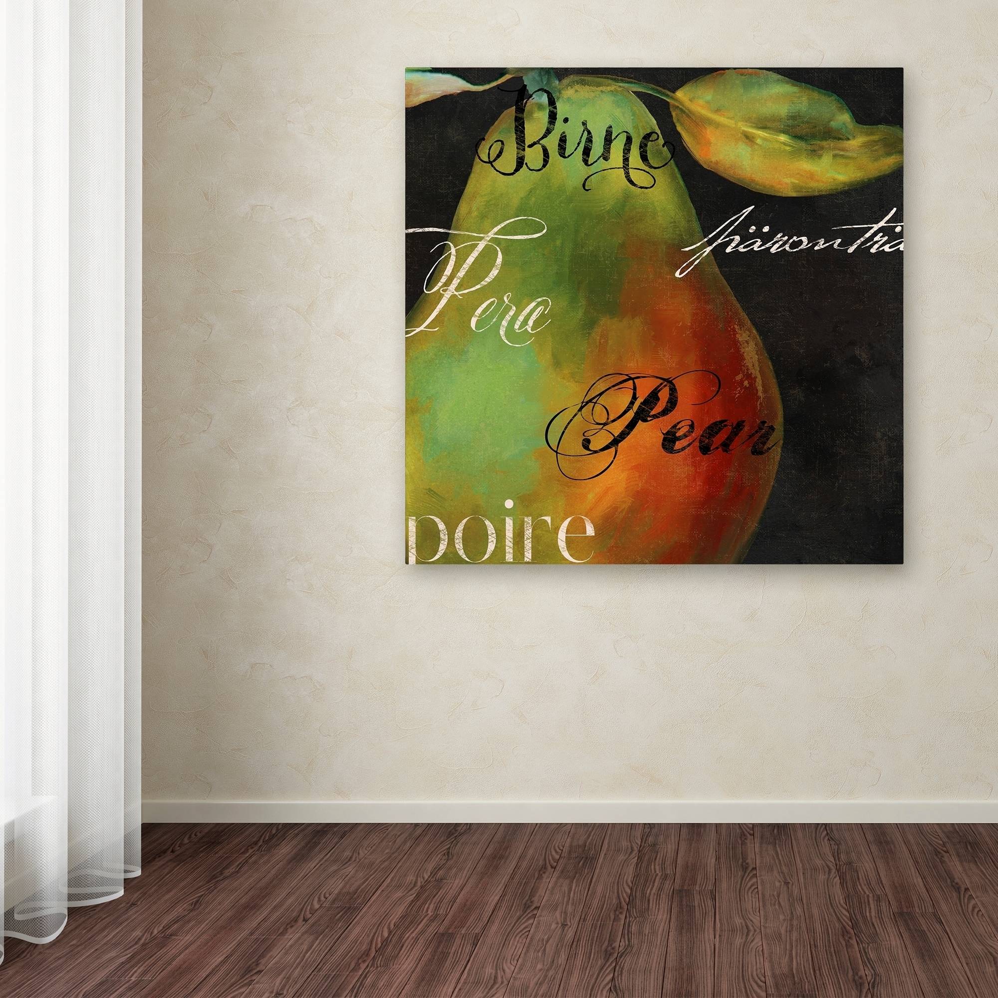 Trademark Fine Art "Painted Pear I" Canvas Art by Color Bakery