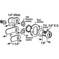 thumbnail image 2 of Prime-Line Drawer and Cabinet Lock, 7/8 in., Diecast, Stainless Steel, 9/16 in. Max. Panel, 2 of 2
