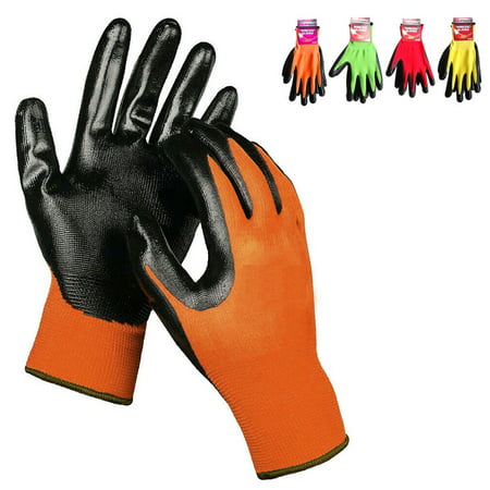 1 Pair Cut Resistant Work Gloves Nitrile Coated Mechanics Wear Safety One (Best Mechanix Gloves For Shooting)