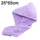 thumbnail image 2 of Paquete de 2 toallas de microfibra para secar el cabello para mujeres, turbante para el cabello antiencrespamiento súper absorbente, 2 of 5