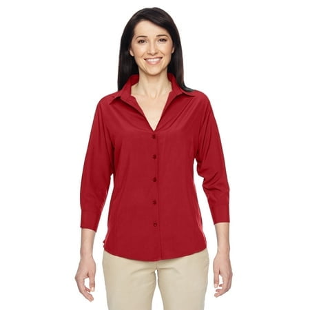 Harriton Ladies' Paradise 3/4-Sleeve Performance Shirt