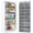 Gray, variant on 5-Tier Over The Door Organizer with 10 Side Mesh Pockets & Clear Windows, 80 lbs Weight Capacity Hanging Storage for Bathroom, Bedroom, Nursery, Kitchen, Organize Shoes, Diapers(Grey)