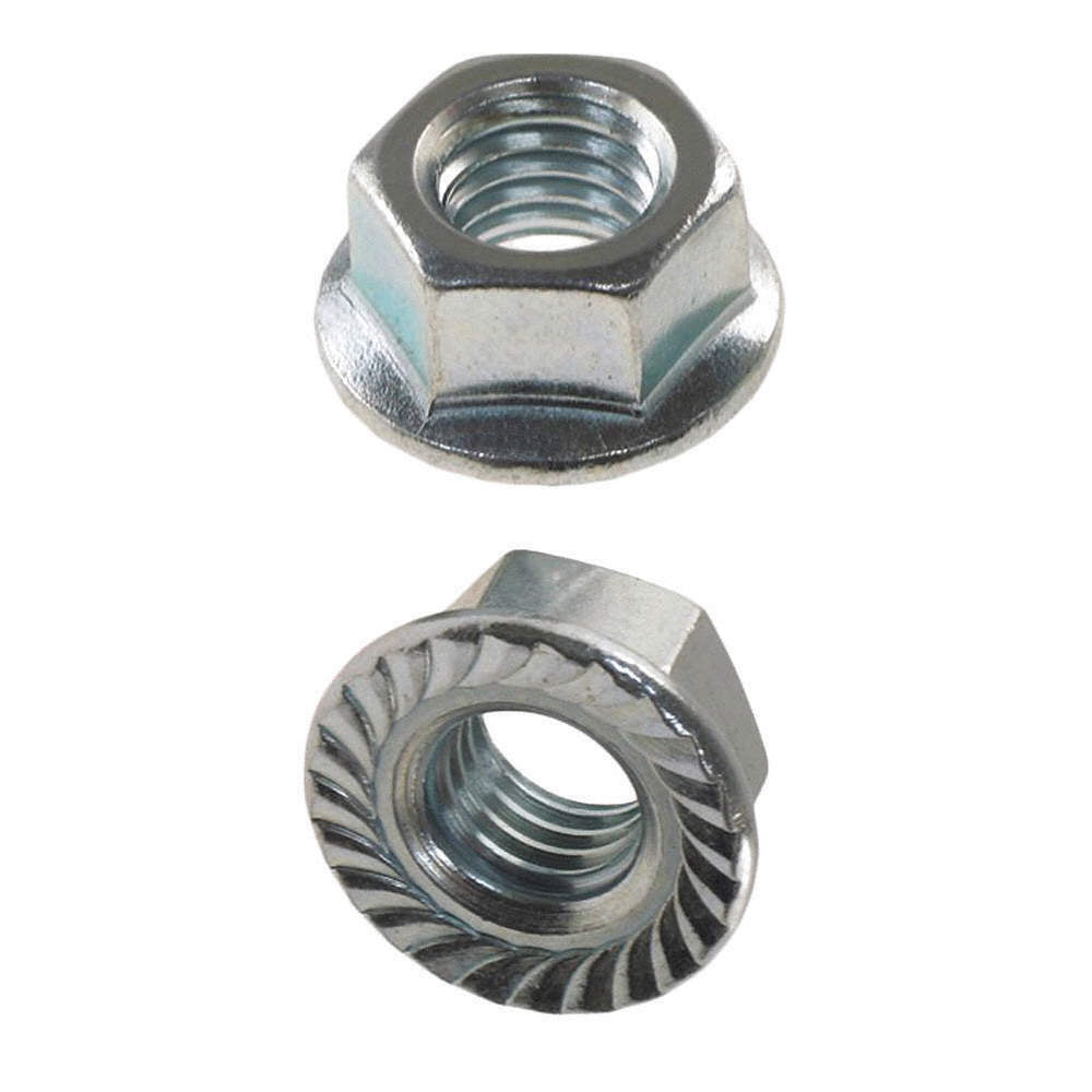 M10-1.50mm Metric flange nuts serrated Stainless steel 18-8 A-2 5 pcs