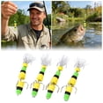 thumbnail image 1 of Tong 4Pcs Soft Foam MultiJointed Density Swim With 2 Treble Hook Enduring Soft, 1 of 6