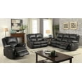thumbnail image 3 of ACME Zuriel Motion Sofa, Black Synthetic Leather, 3 of 3