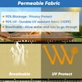 thumbnail image 3 of NAWAY 6'X29' Custom Size Privacy Screen Fence Heavy Duty Fencing Mesh Shade Net Cover for Wall Garden Yard Backyard Sand (We Make Customized), 3 of 7