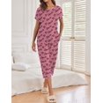 thumbnail image 2 of Ekouaer 2 Pack Womens Pajamas Sets Short Sleeve Tops and Capri Pants Pjs Colorful Printed Sleepwear Sets, 2 of 5