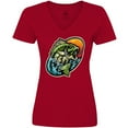 thumbnail image 3 of Inktastic Fishing Women's V-Neck T-Shirt, 3 of 5