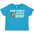 thumbnail image 3 of Inktastic Paw Paw's Fishing Buddy with White Text Boys Toddler T-Shirt, 3 of 5