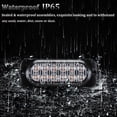 thumbnail image 4 of 4 Pack White 12 LED Beacon Lights for Vehicles - Universal Fit 12V-24V Strobe Hazard Flash Bar with IP65 Waterproof, 4 of 7