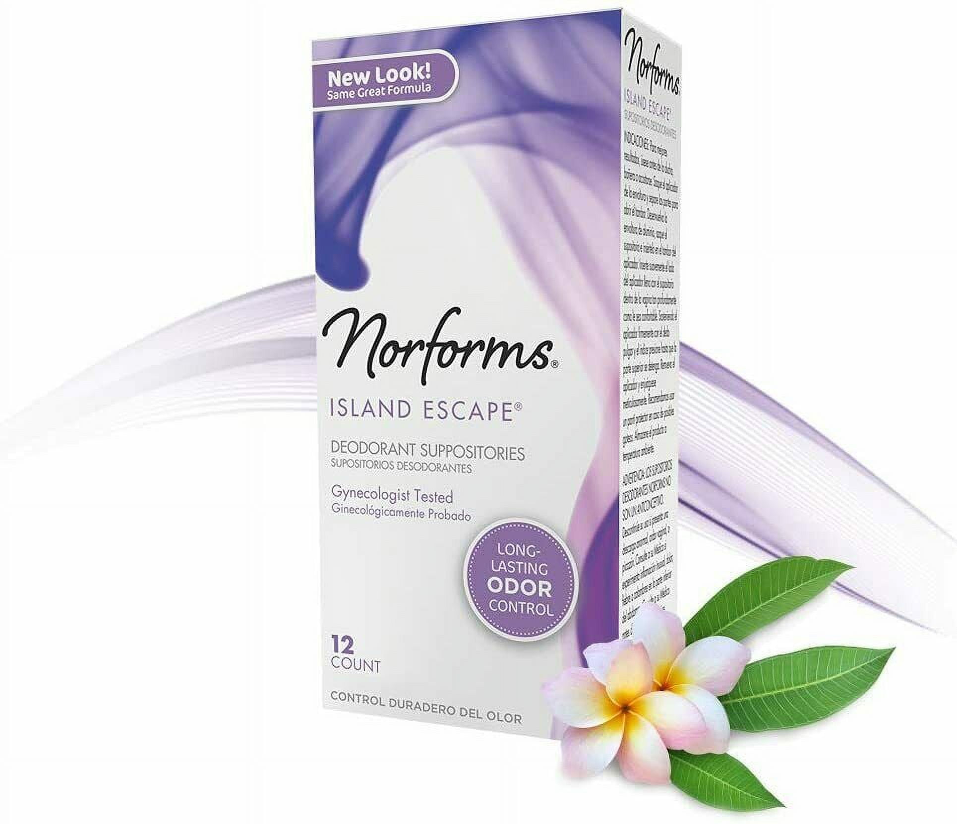 Norforms Suppositories Island Escape 12 Each (Pack of 6)